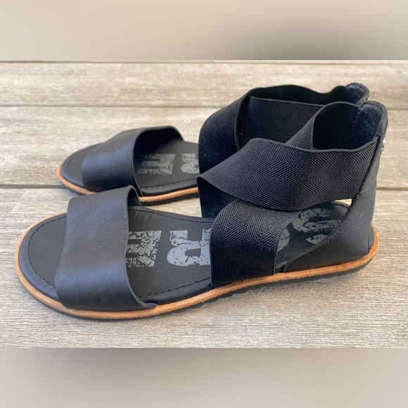Sorel Ella Leather Sandals Women 6 - Picture 2 of 8